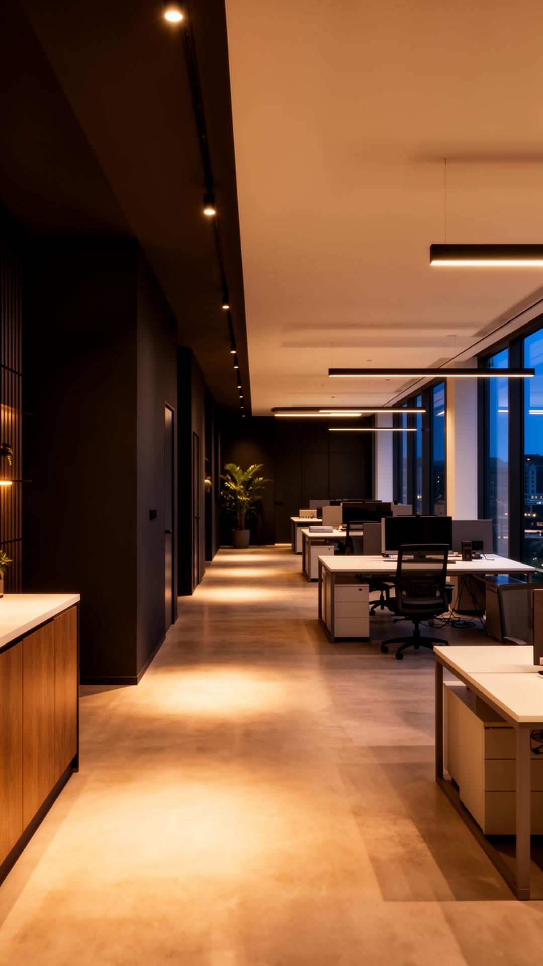 Recently completed commercial decorating project in Hampshire